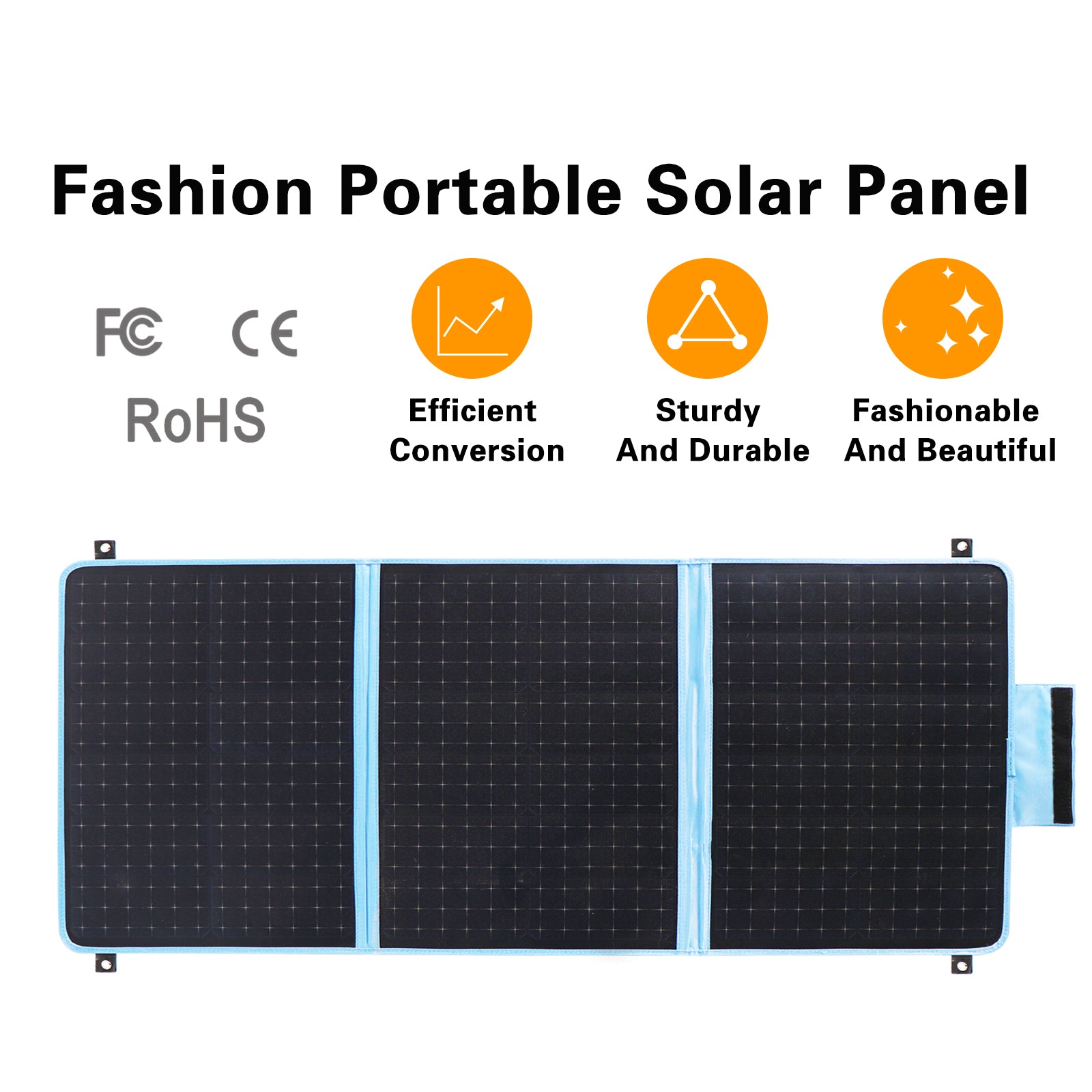 Panel solar portátil de moda Shawllar 100W